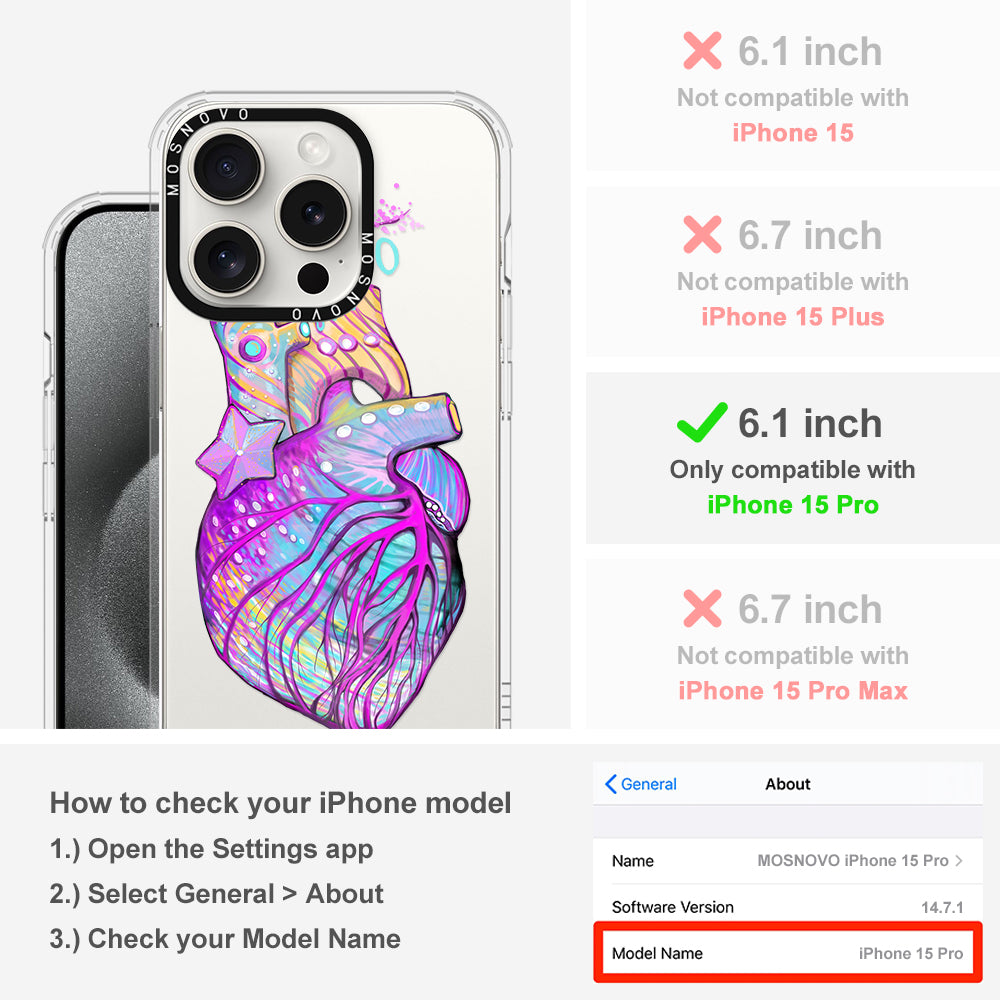 The Heart of Art Phone Case - iPhone 15 Pro Case - MOSNOVO