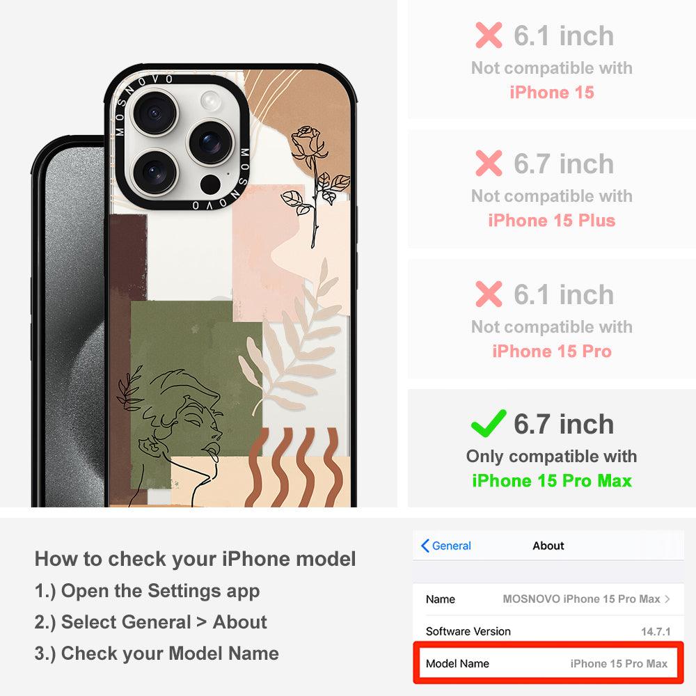 Modern Art Phone Case - iPhone 15 Pro Max Case - MOSNOVO