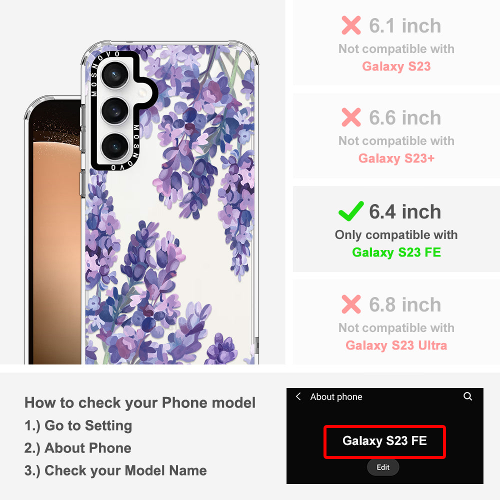 Lavender Phone Case - Samsung Galaxy S23 FE Case