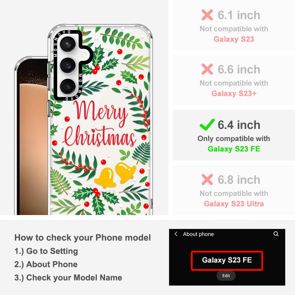 Merry Christmas Phone Case - Samsung Galaxy S23 FE Case