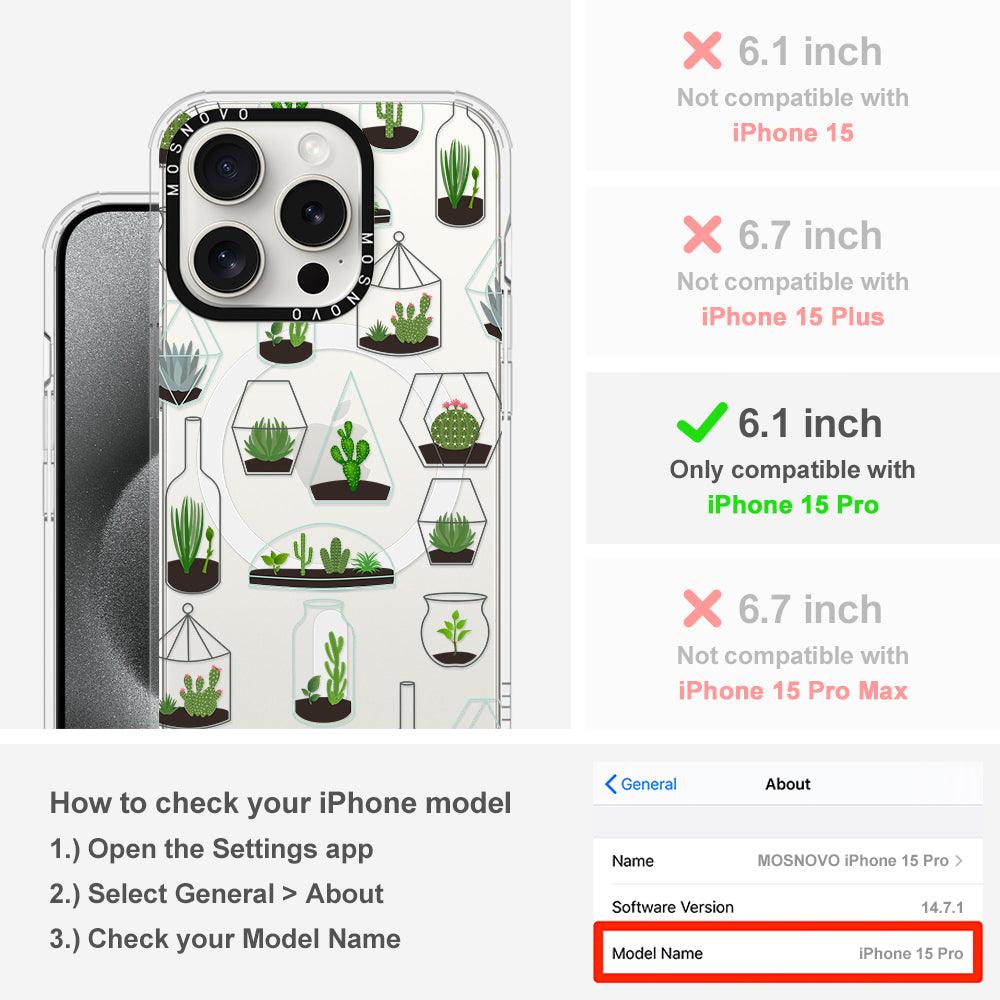 Cactus Plant Phone Case - iPhone 15 Pro Case - MOSNOVO