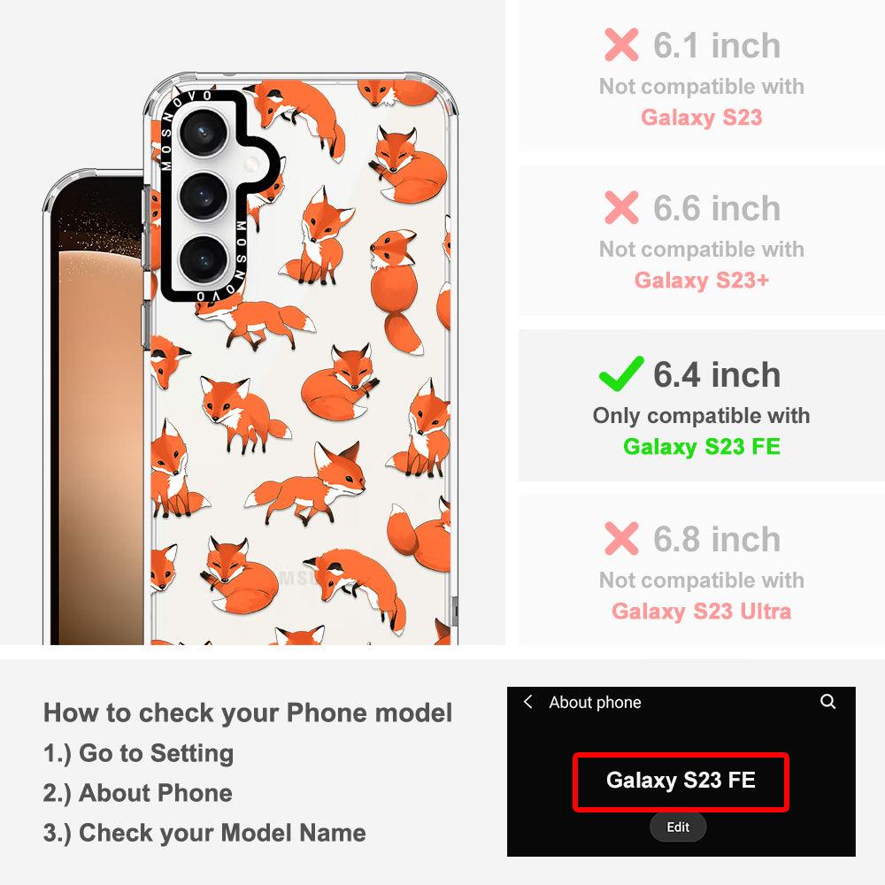 Cute Fox Phone Case - Samsung Galaxy S23 FE Case