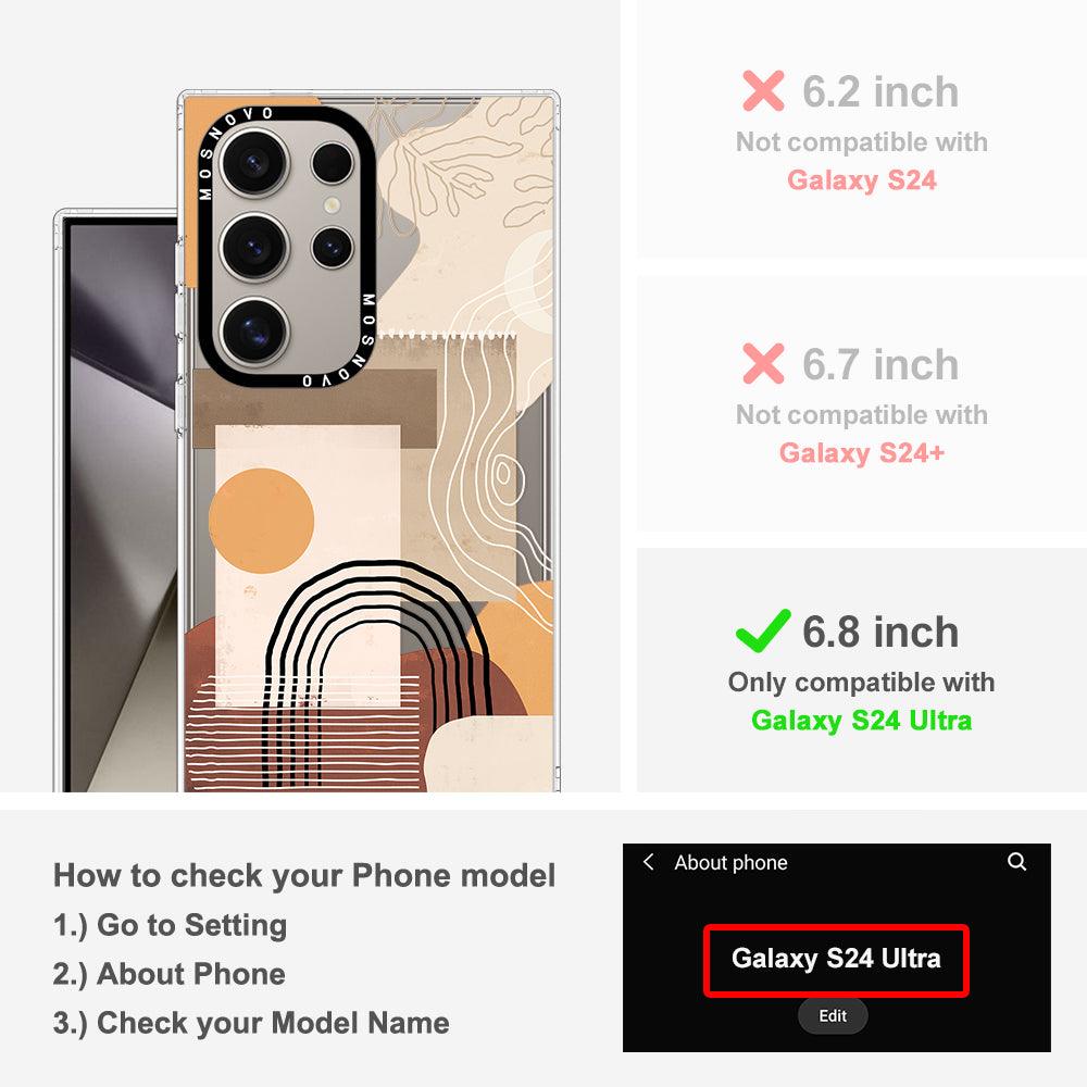 Minimalist Abstract Art Phone Case - Samsung Galaxy S24 Ultra Case - MOSNOVO