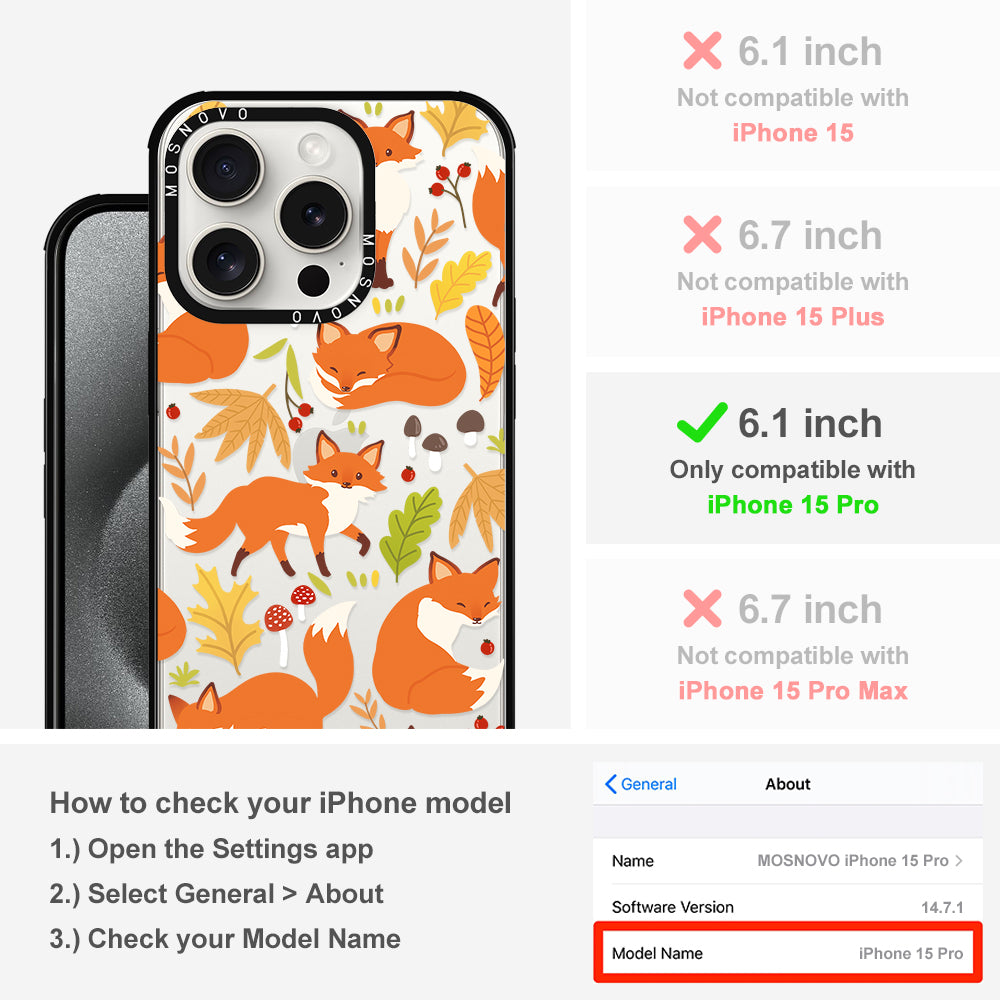 Autumn Fox Phone Case - iPhone 15 Pro Case - MOSNOVO