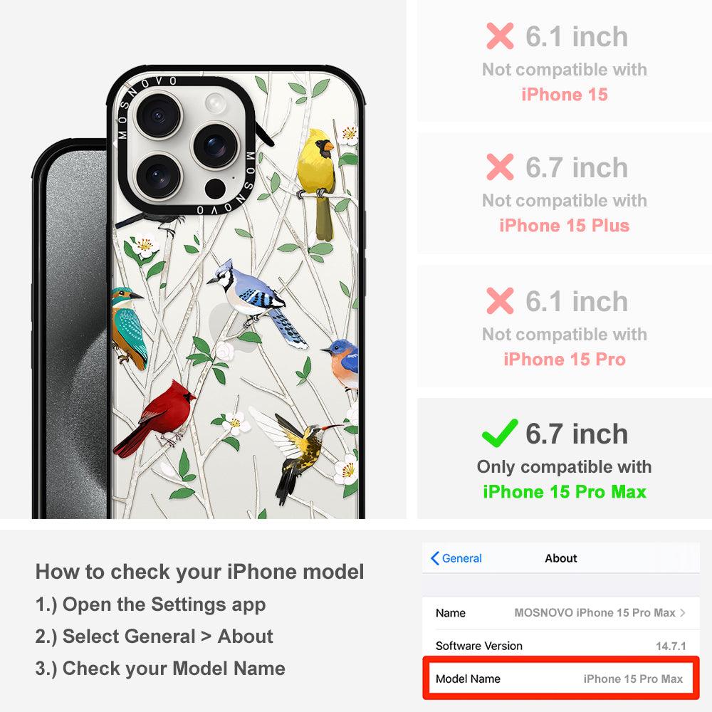 Wild Bird Phone Case - iPhone 15 Pro Max Case - MOSNOVO