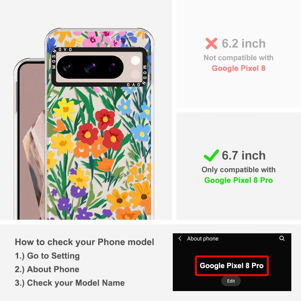 Spring Botanical Flower Floral Phone Case - Google Pixel 8 Pro Case - MOSNOVO