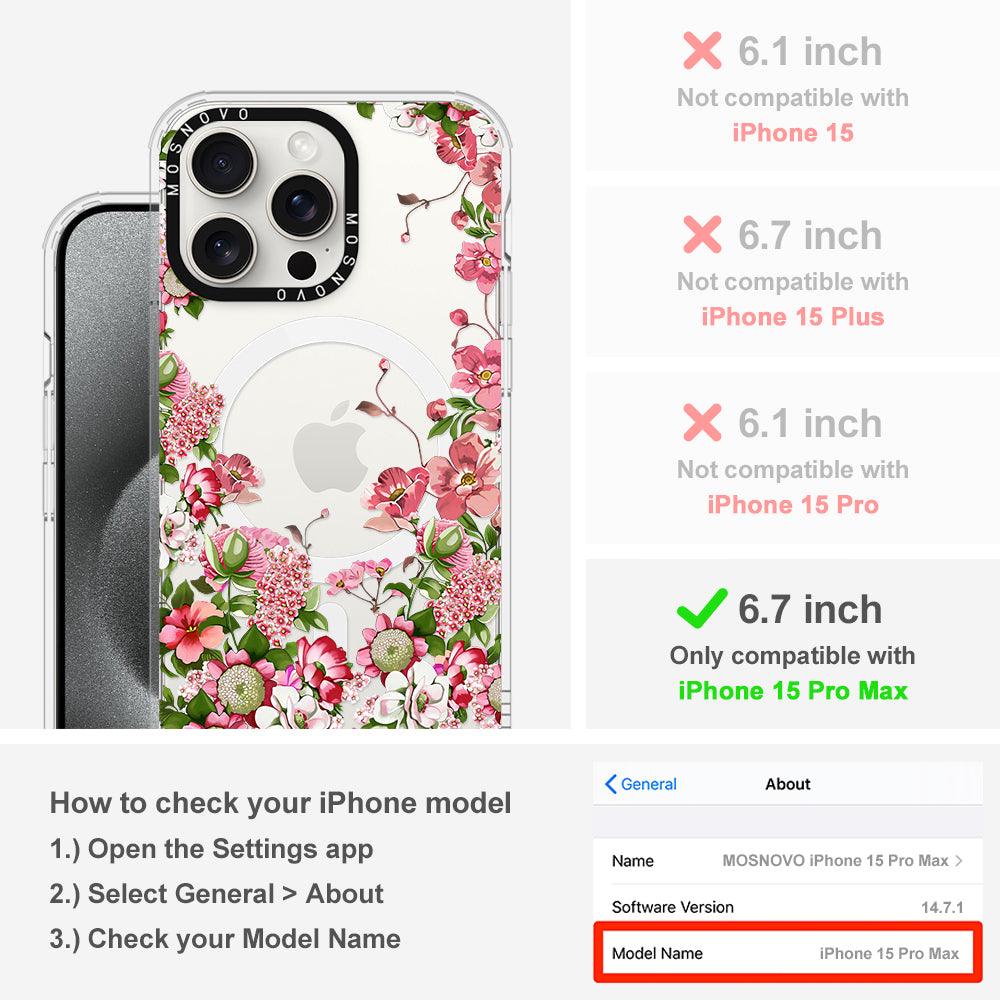 Blooms Phone Case - iPhone 15 Pro Max Case - MOSNOVO