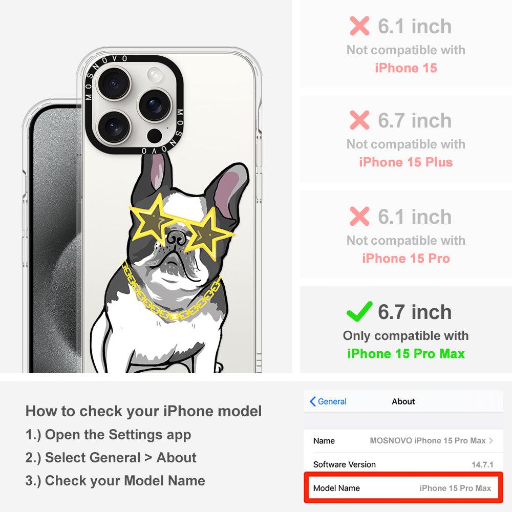 Cool French Bulldog Phone Case - iPhone 15 Pro Max Case - MOSNOVO