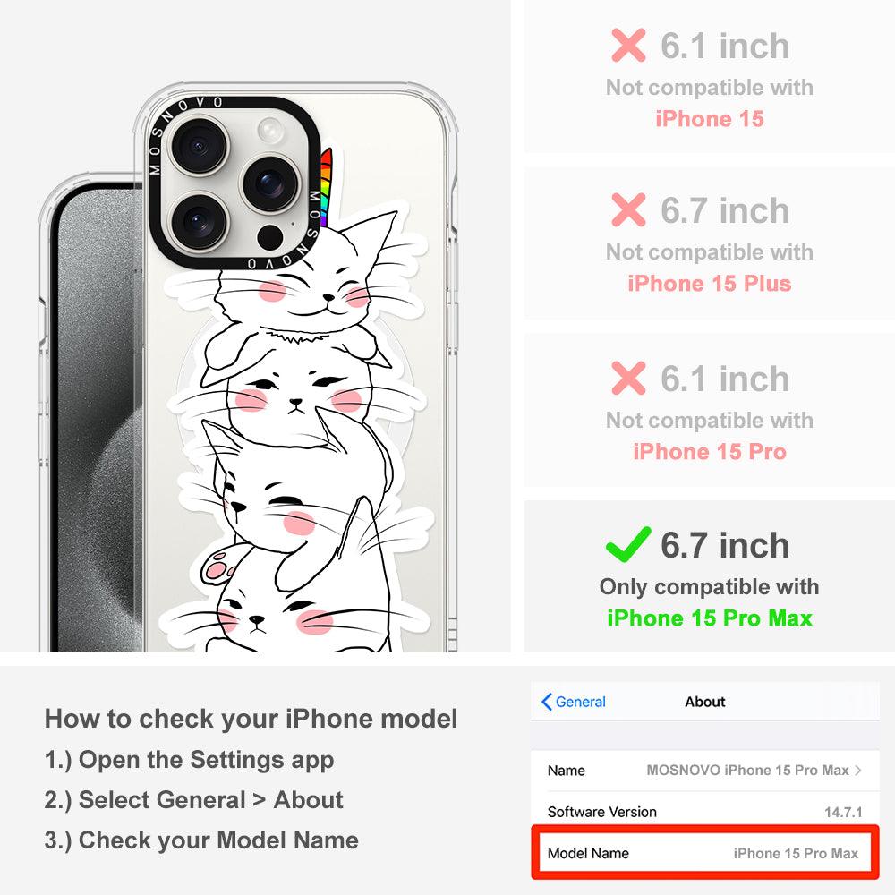 Squishcat Phone Case - iPhone 15 Pro Max Case - MOSNOVO