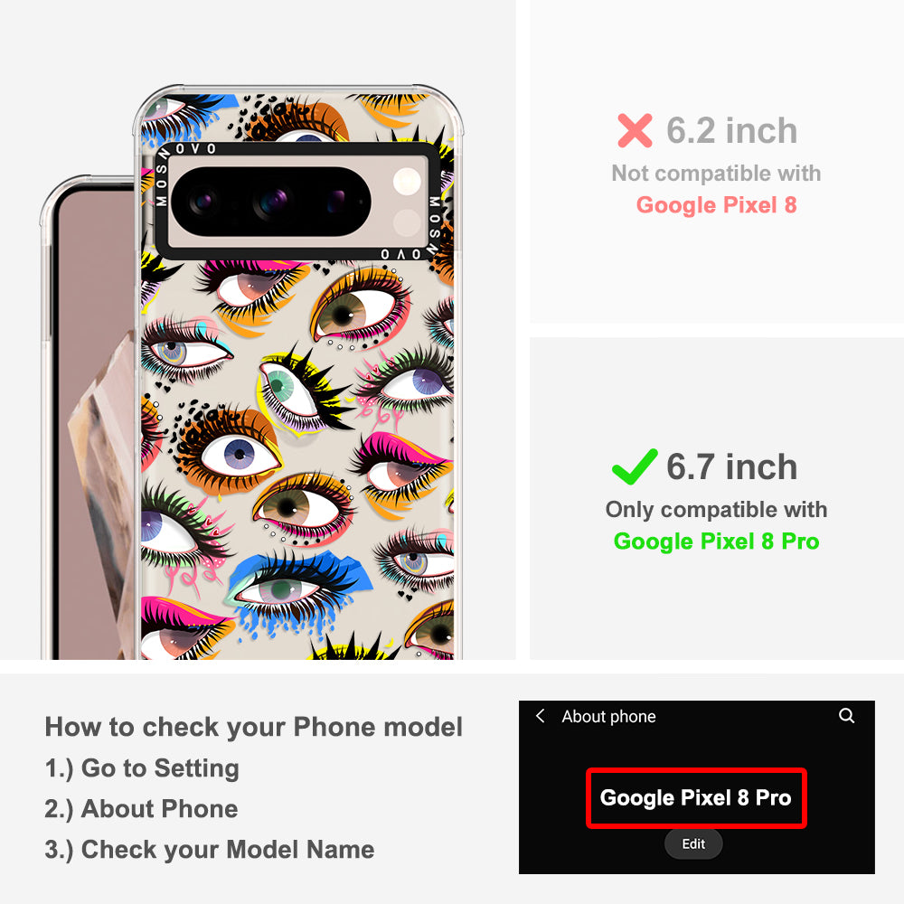 Eyes Phone Case - Google Pixel 8 Pro Case - MOSNOVO