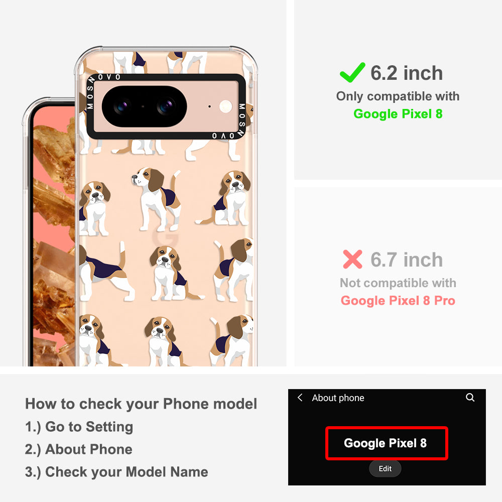 Cute Beagles Phone Case - Google Pixel 8 Case - MOSNOVO