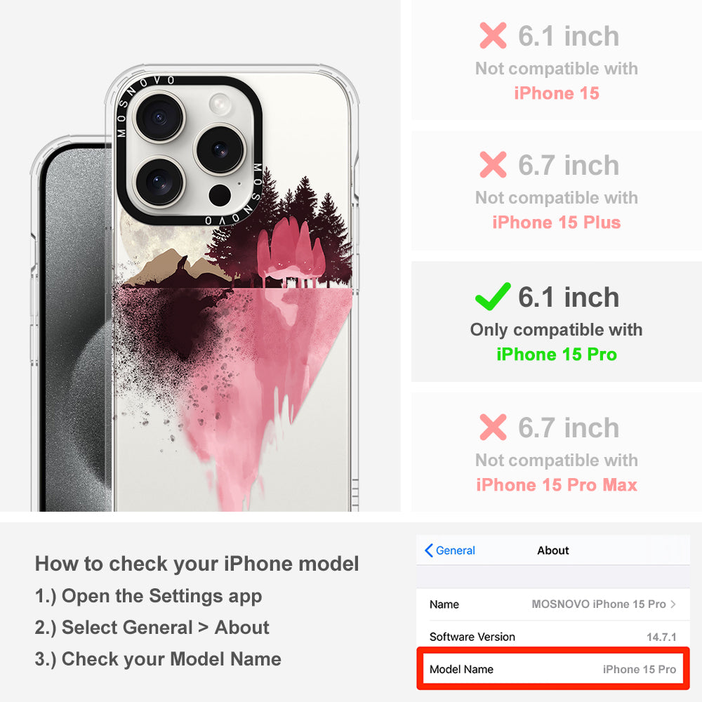 Mountain Landscape Phone Case - iPhone 15 Pro Case - MOSNOVO