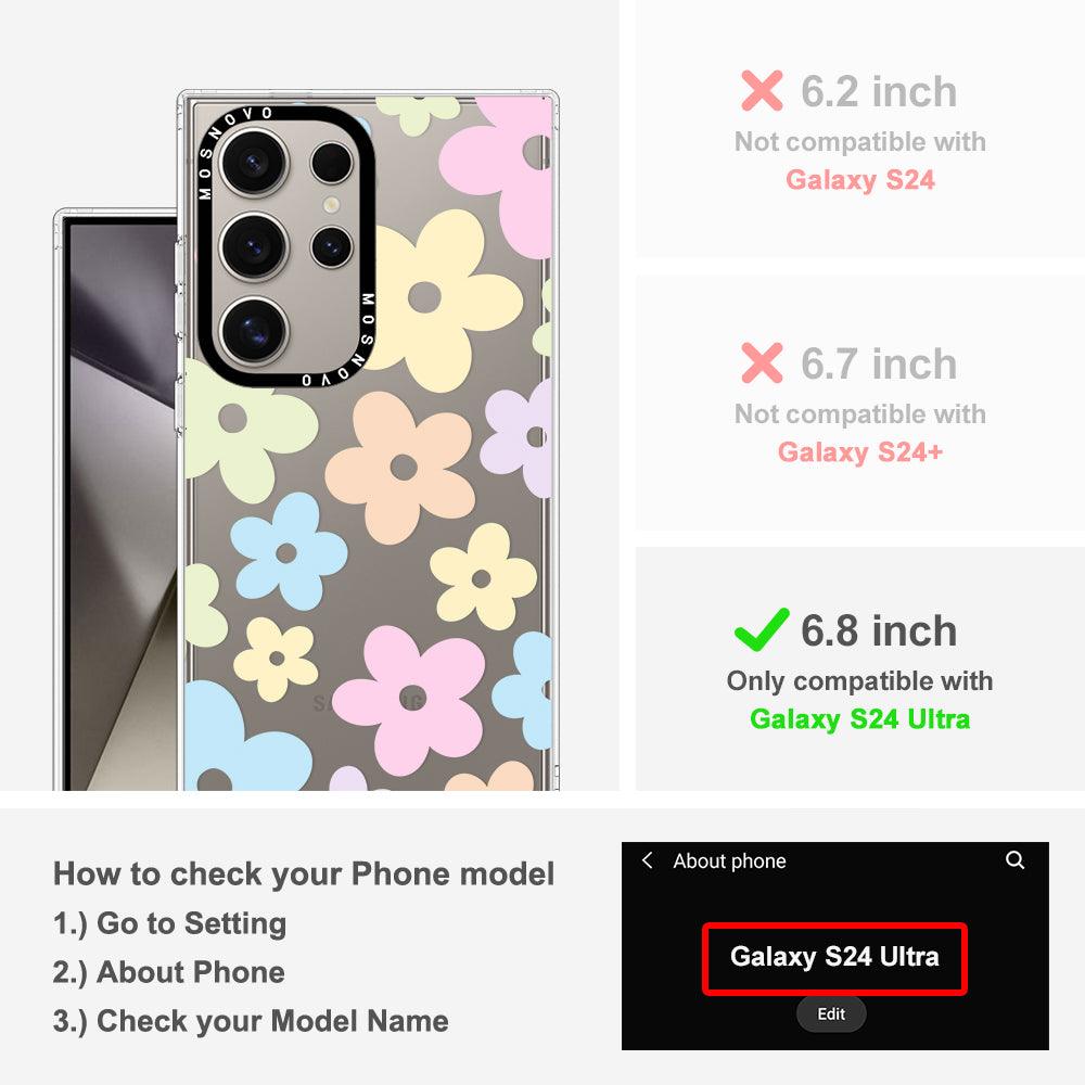 Pastel Flower Phone Case - Samsung Galaxy S24 Ultra Case