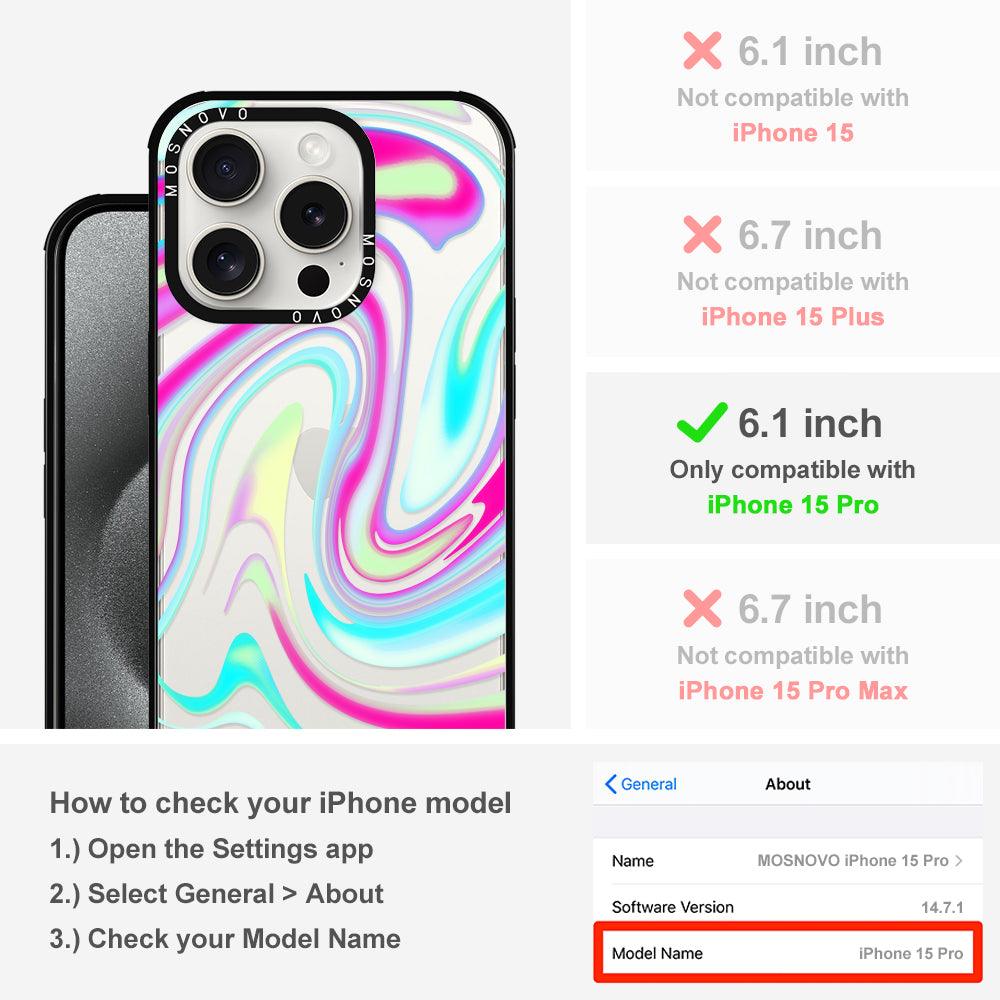 Psychedelic Swirls Phone Case - iPhone 15 Pro Case - MOSNOVO