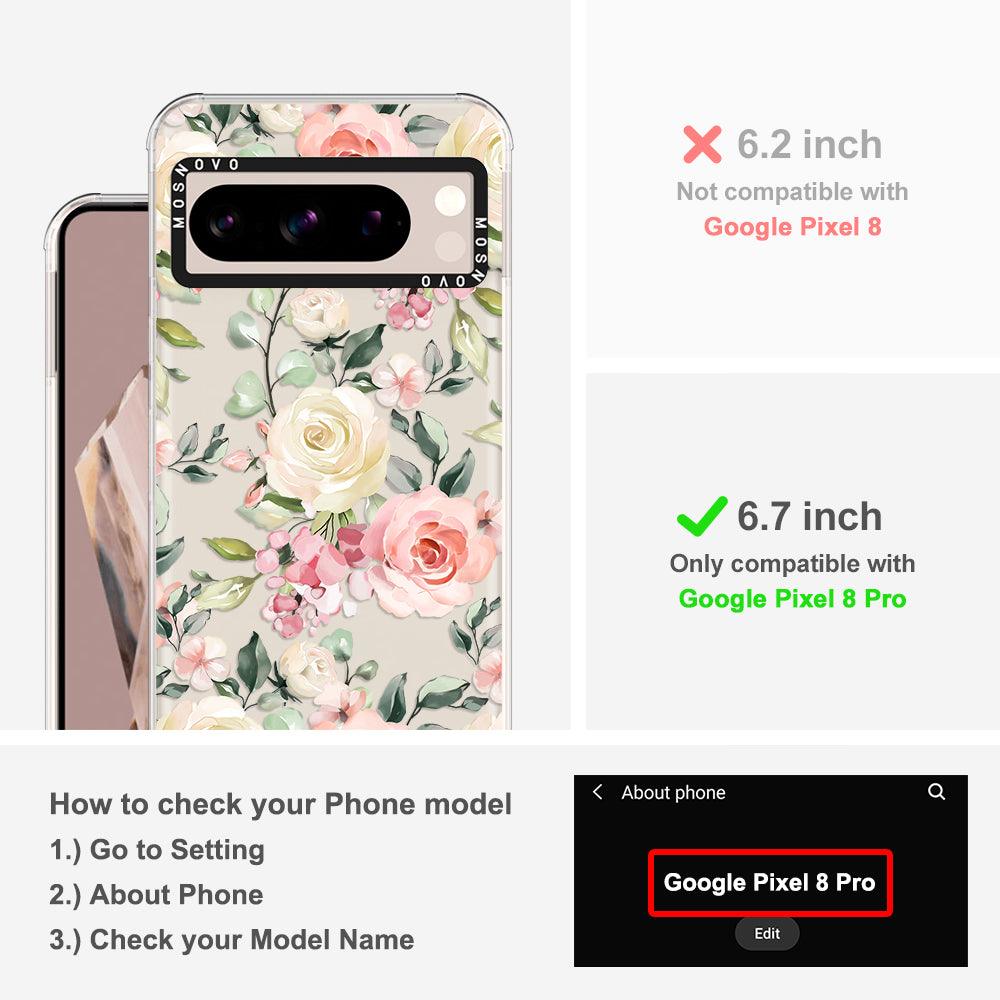 Watercolor Flower Floral Phone Case - Google Pixel 8 Pro Case - MOSNOVO