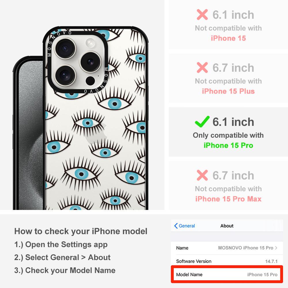 Evil Eye Phone Case - iPhone 15 Pro Case - MOSNOVO