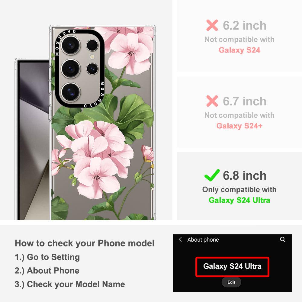 Geranium Phone Case - Samsung Galaxy S24 Ultra Case - MOSNOVO