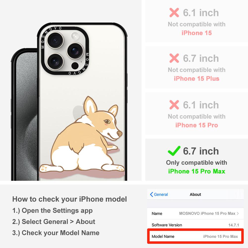 Corgi Dog Phone Case - iPhone 15 Pro Max Case - MOSNOVO