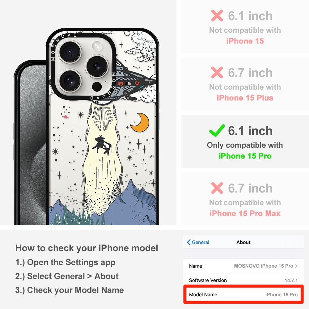 UFO Phone Case - iPhone 15 Pro Case - MOSNOVO