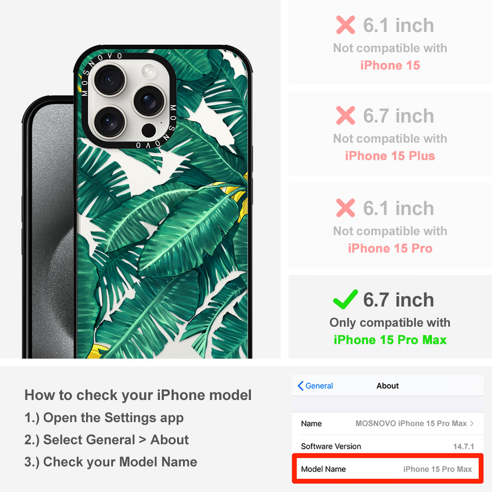 Banana Tree Phone Case - iPhone 15 Pro Max Case - MOSNOVO