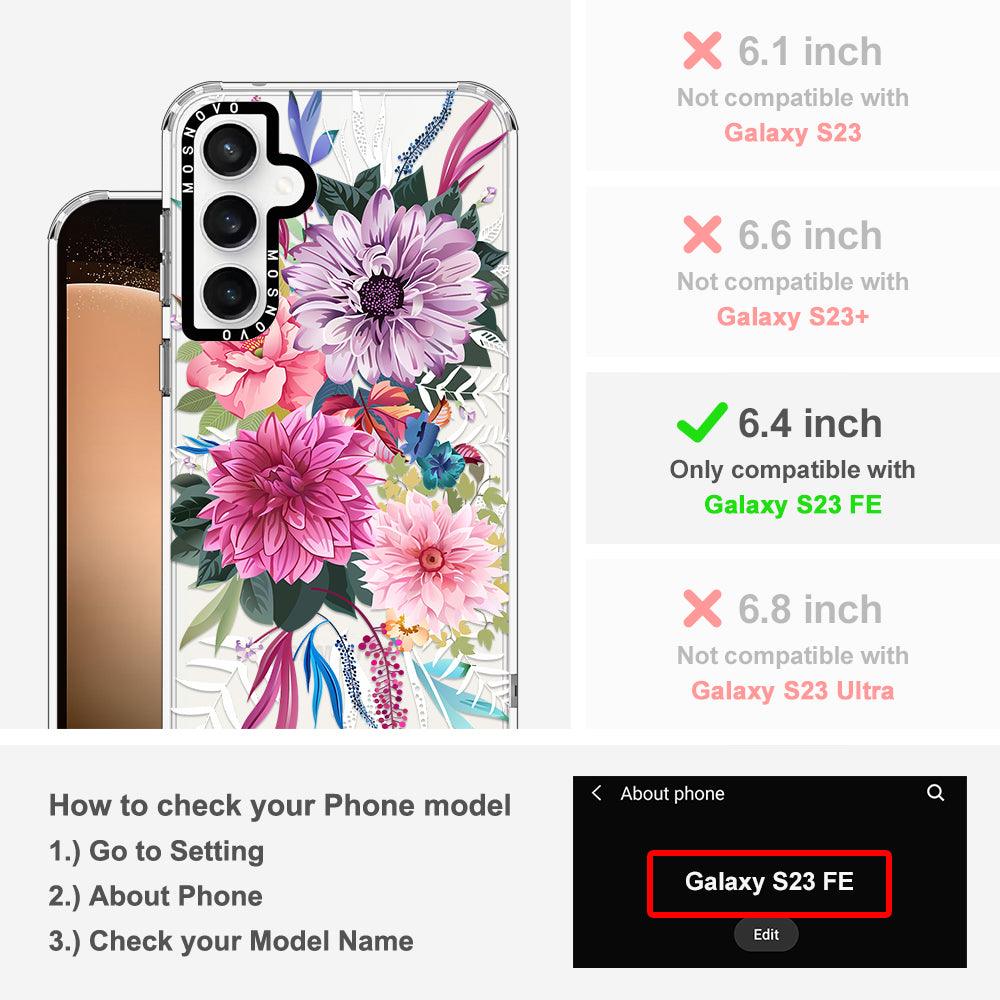 Dahlia Bloom Phone Case - Samsung Galaxy S23 FE Case