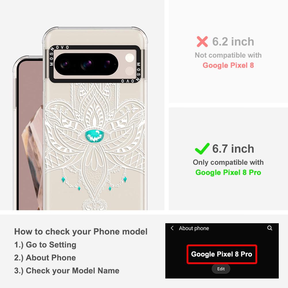 Hamsa Hand Phone Case - Google Pixel 8 Pro Case - MOSNOVO