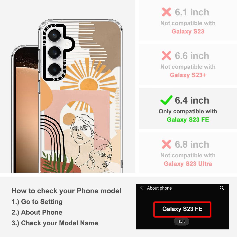 Modern Collage Art Phone Case - Samsung Galaxy S23 FE Case