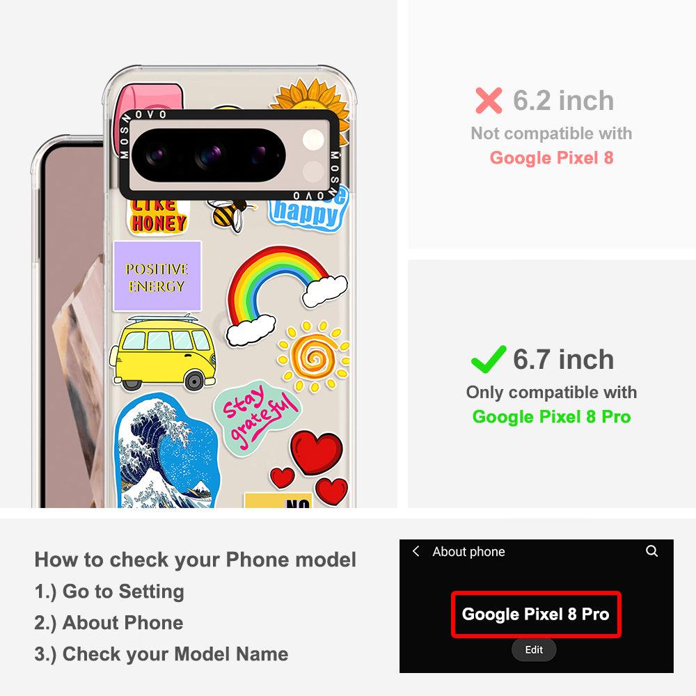 Happy Vibes Phone Case - Google Pixel 8 Pro Case - MOSNOVO