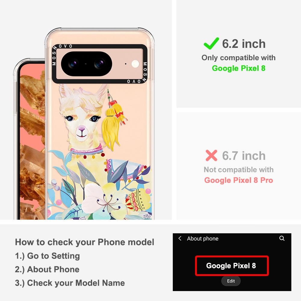 Boho Llama Phone Case - Google Pixel 8 Case - MOSNOVO