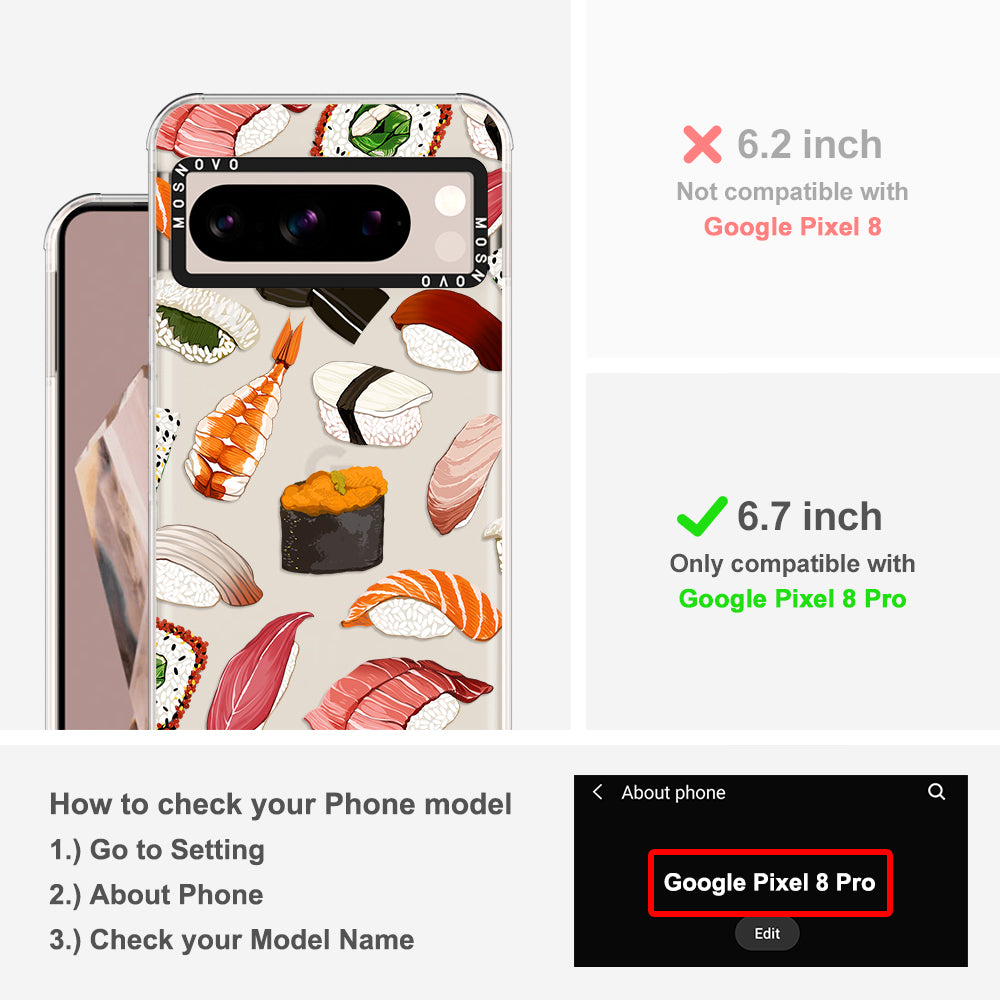 Mixed Sushi Phone Case - Google Pixel 8 Pro Case - MOSNOVO