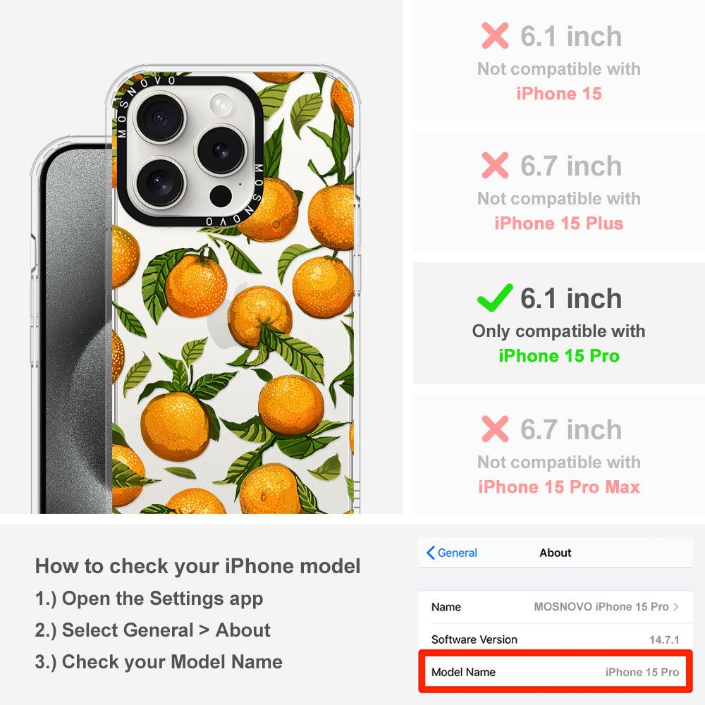 Tangerine Phone Case - iPhone 15 Pro Case - MOSNOVO