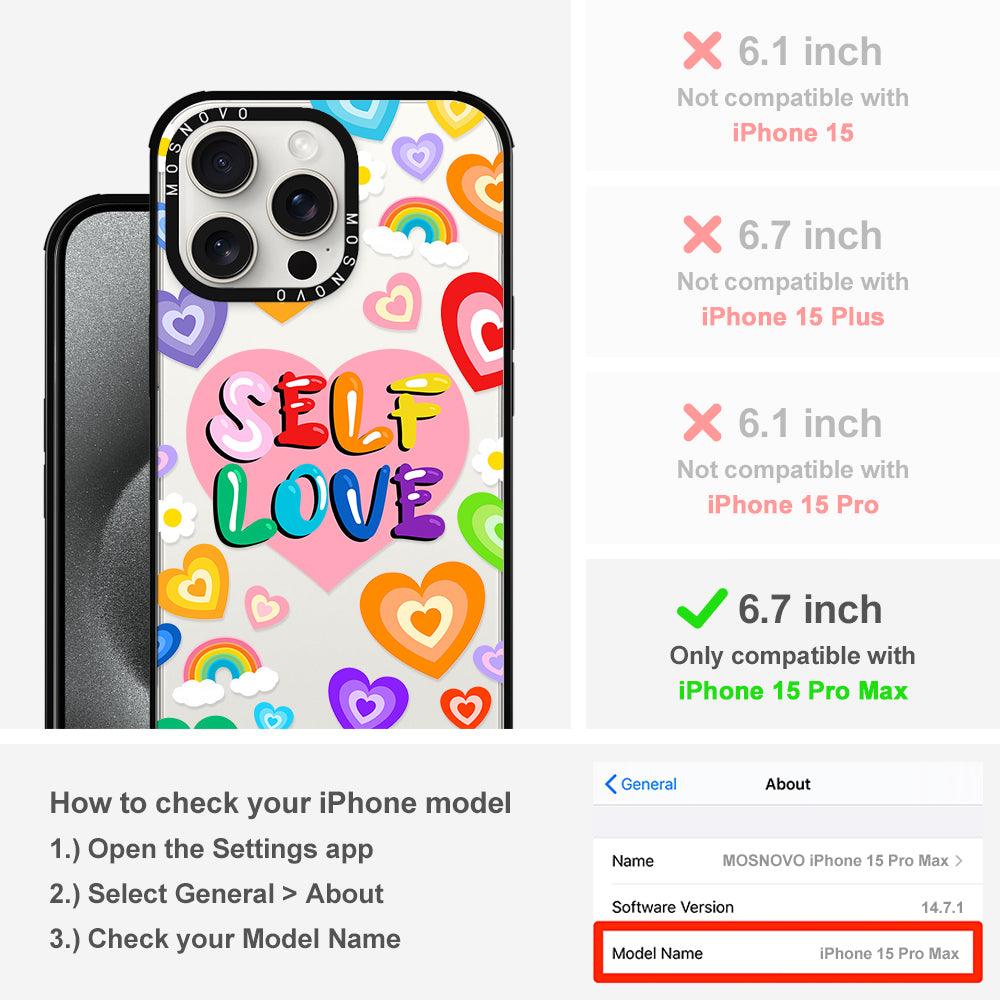 Self Love Phone Case - iPhone 15 Pro Max Case - MOSNOVO