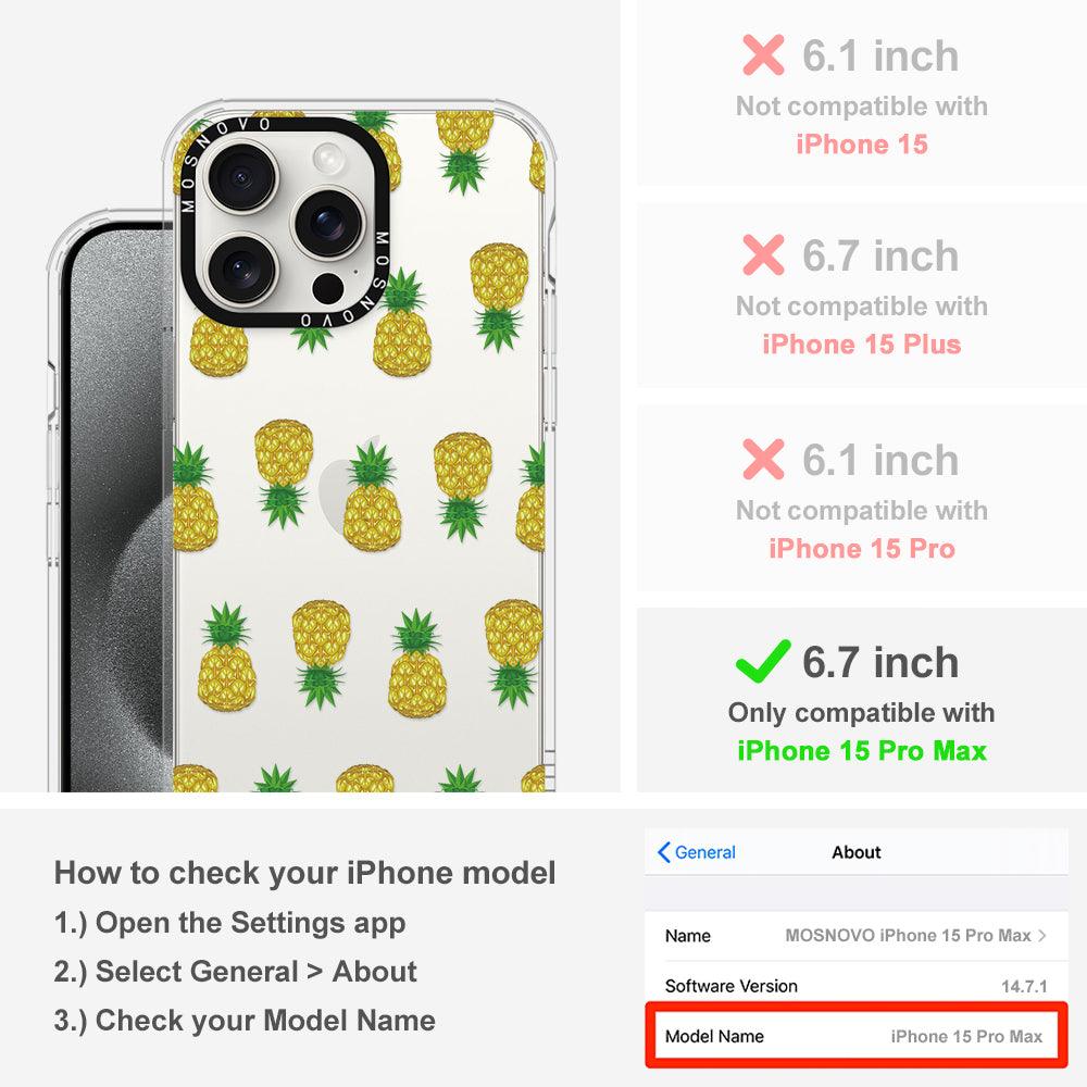 Cute Pineapples Phone Case - iPhone 15 Pro Max Case - MOSNOVO