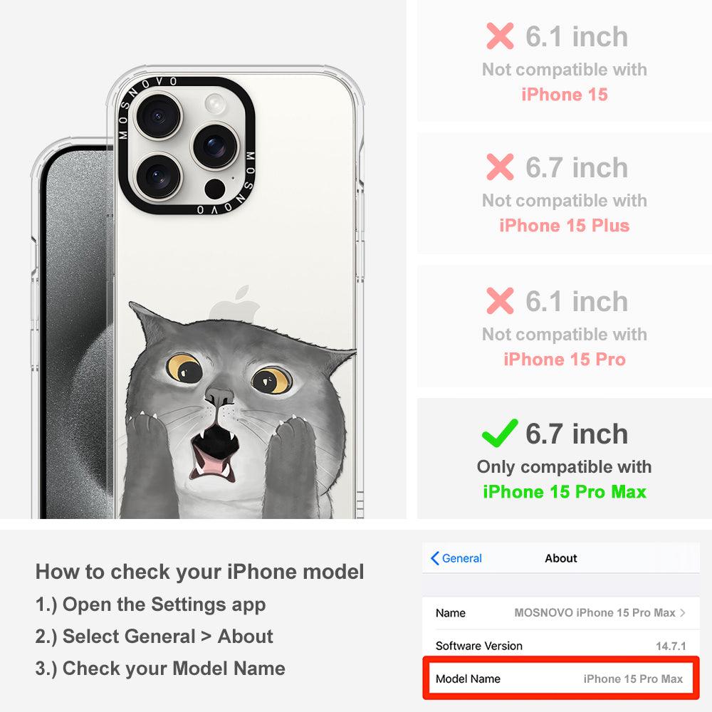 OMG Cat Phone Case - iPhone 15 Pro Max Case - MOSNOVO