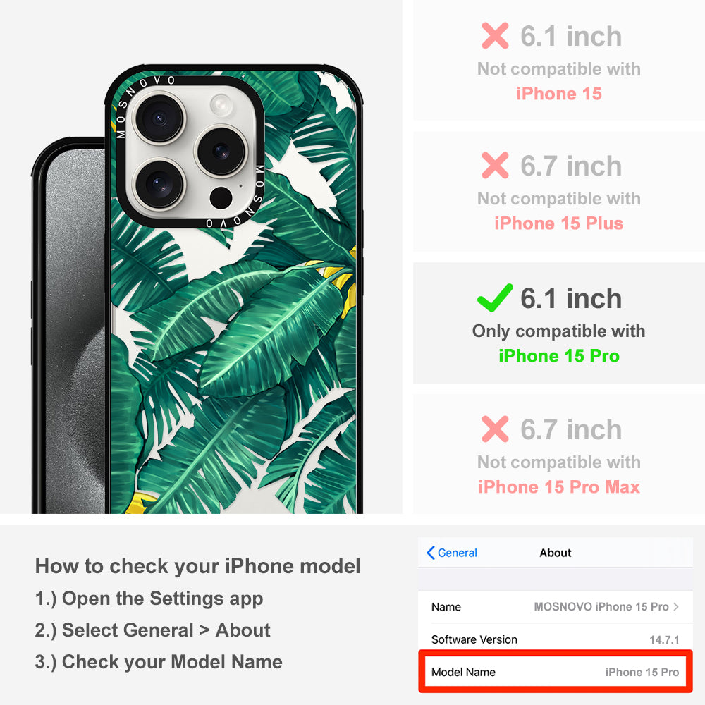 Banana Tree Phone Case - iPhone 15 Pro Case - MOSNOVO