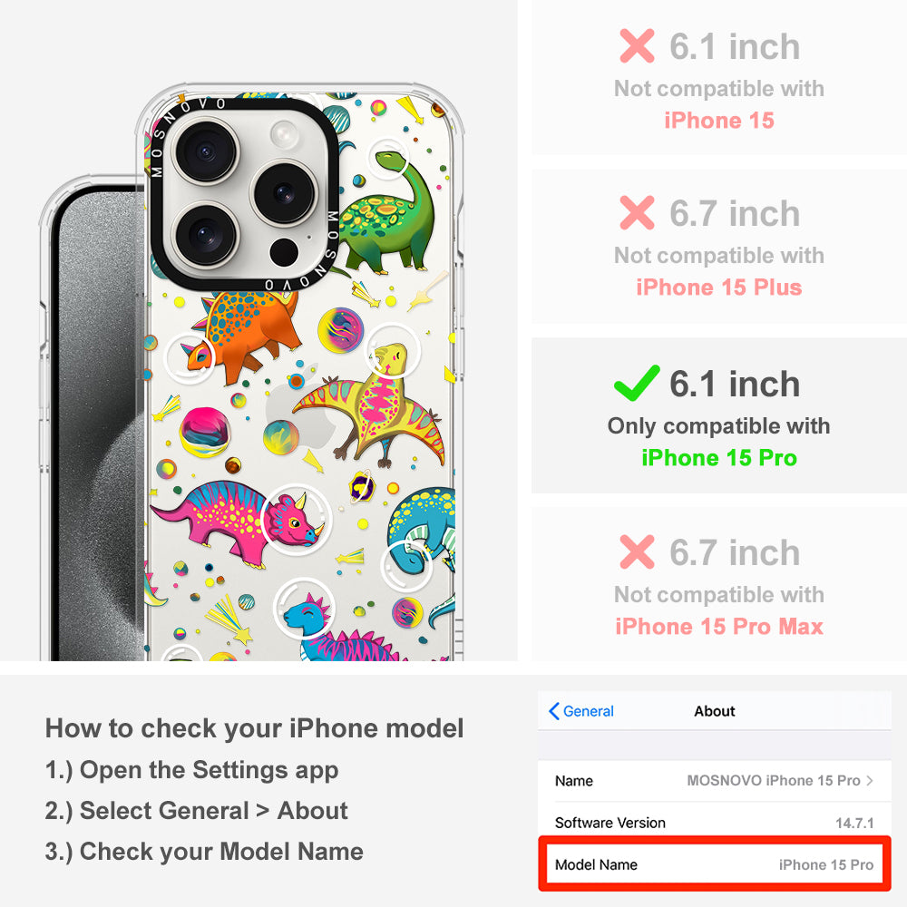 Dinosaur Planet Phone Case - iPhone 15 Pro Case - MOSNOVO