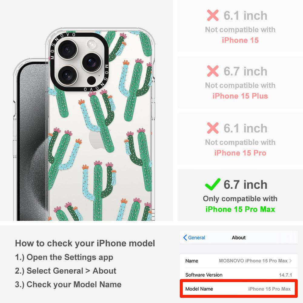 Cactus Phone Case - iPhone 15 Pro Max Case - MOSNOVO