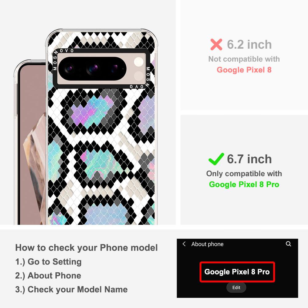 Aurora Snake Print Phone Case - Google Pixel 8 Pro Case - MOSNOVO