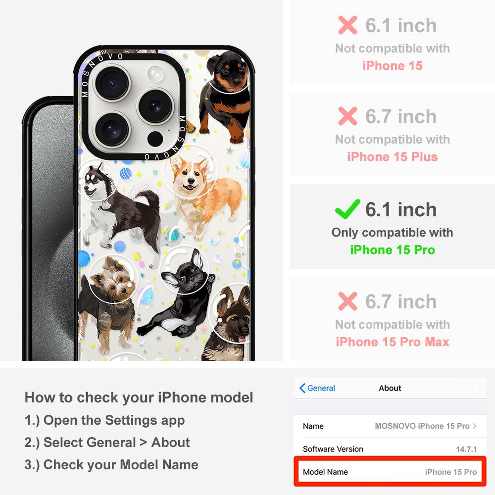 Space Dog Phone Case - iPhone 15 Pro Case - MOSNOVO