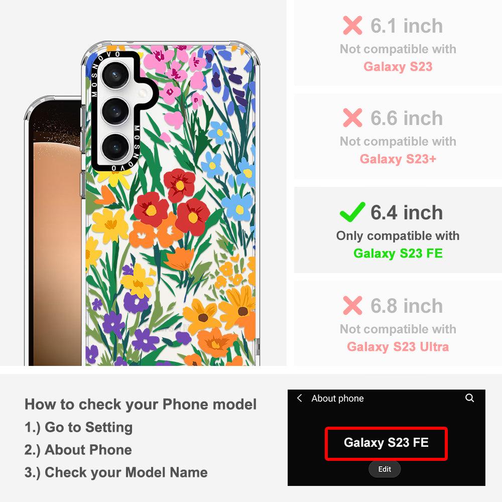 Spring Botanical Flower Phone Case - Samsung Galaxy S23 FE Case