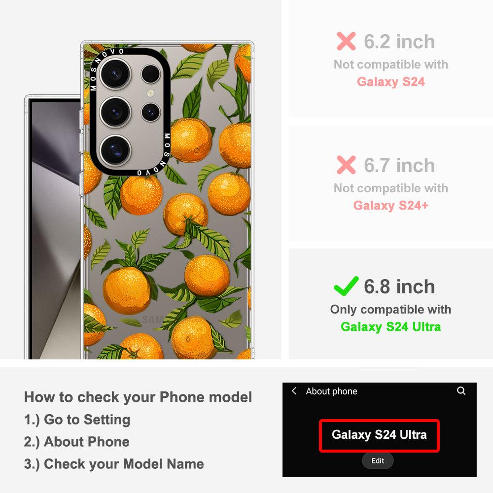 Tangerine Phone Case - Samsung Galaxy S24 Ultra Case - MOSNOVO