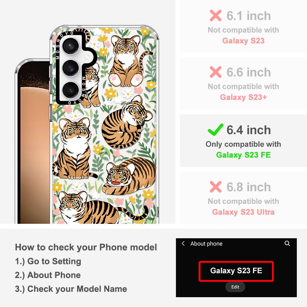 Cute Tiger Phone Case - Samsung Galaxy S23 FE Case