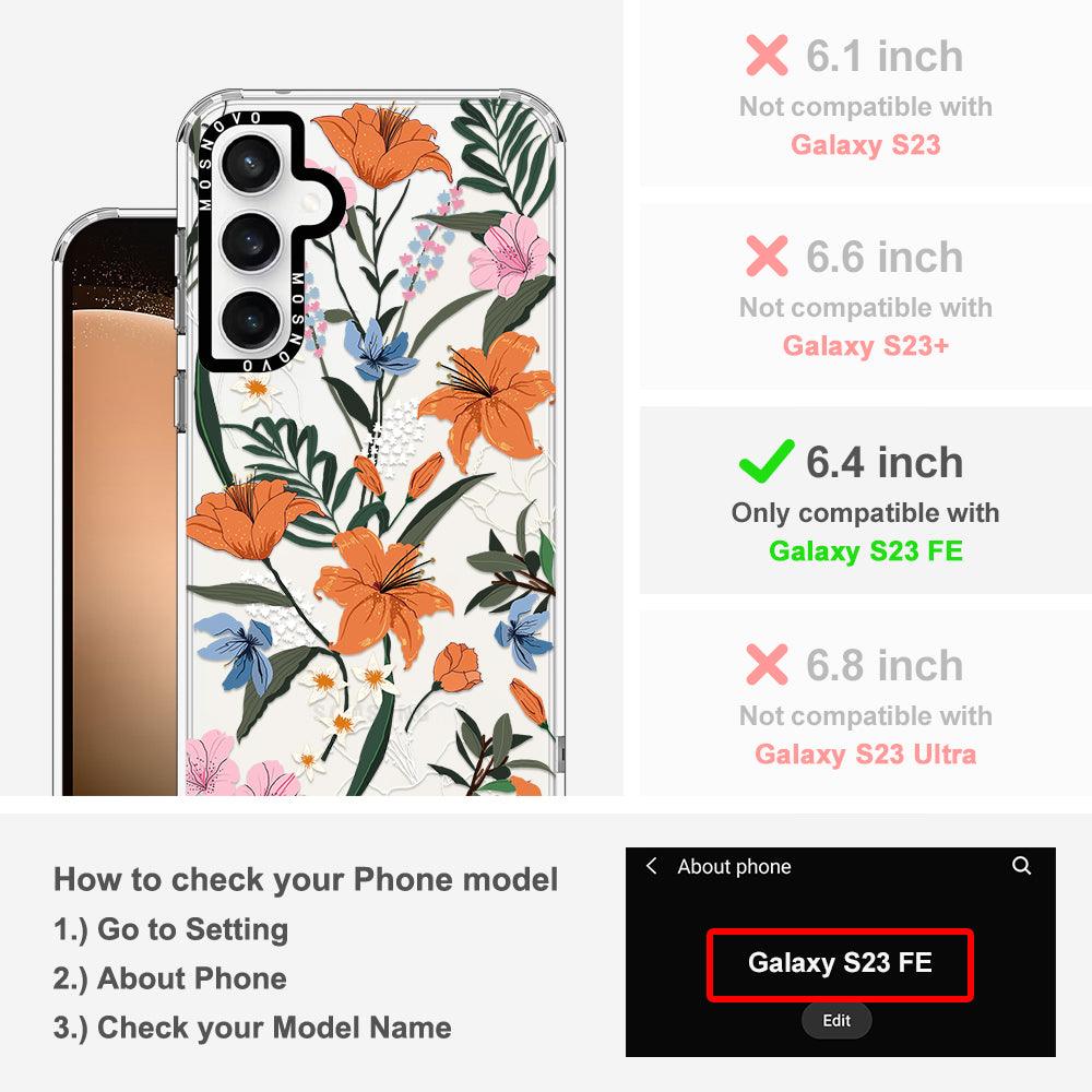 Lily Garden Phone Case - Samsung Galaxy S23 FE Case