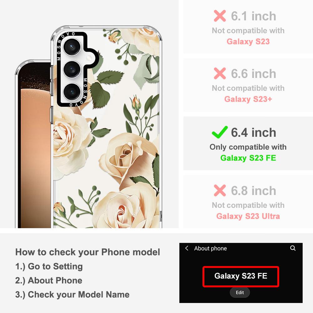 Champagne Rose Phone Case - Samsung Galaxy S23 FE Case