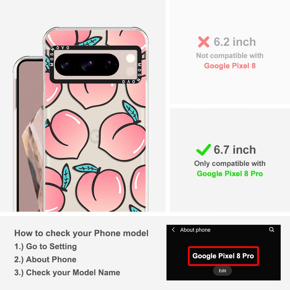 Cute Peach Phone Case - Google Pixel 8 Pro Case