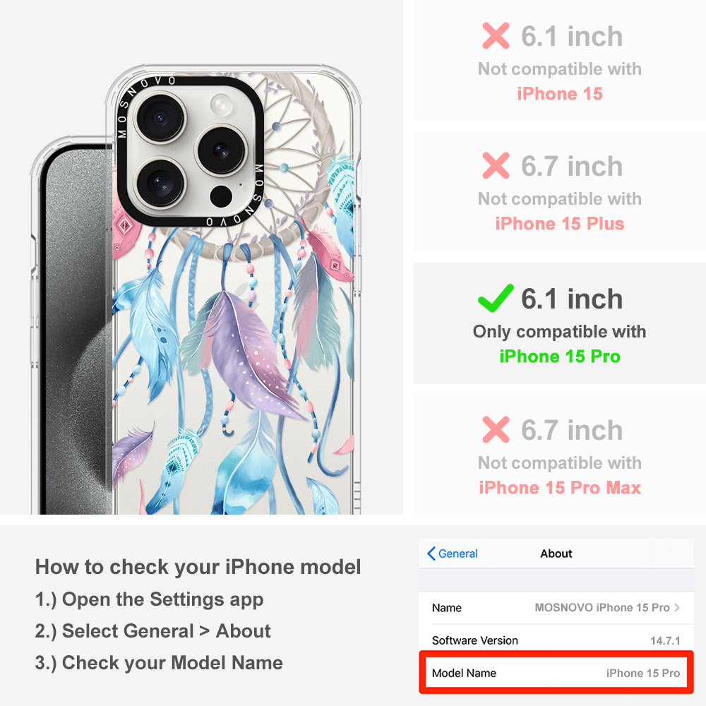 Dreamcatcher Phone Case - iPhone 15 Pro Case - MOSNOVO