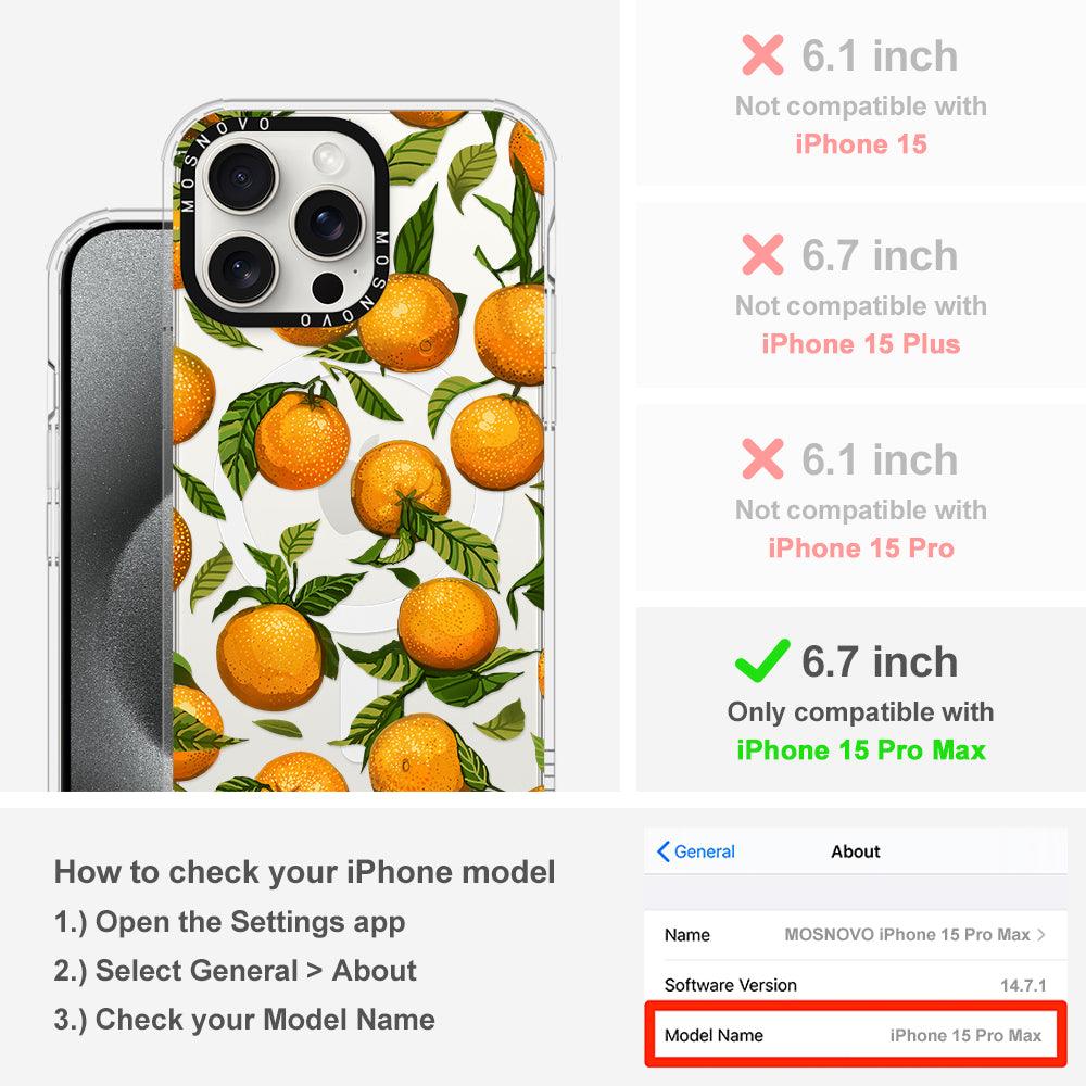 Tangerine Phone Case - iPhone 15 Pro Max Case - MOSNOVO