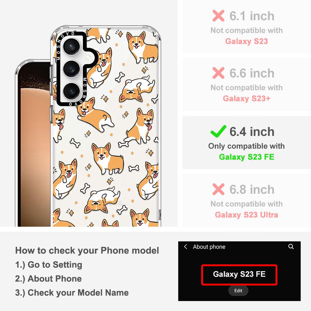 Cute Corgi Phone Case - Samsung Galaxy S23 FE Case