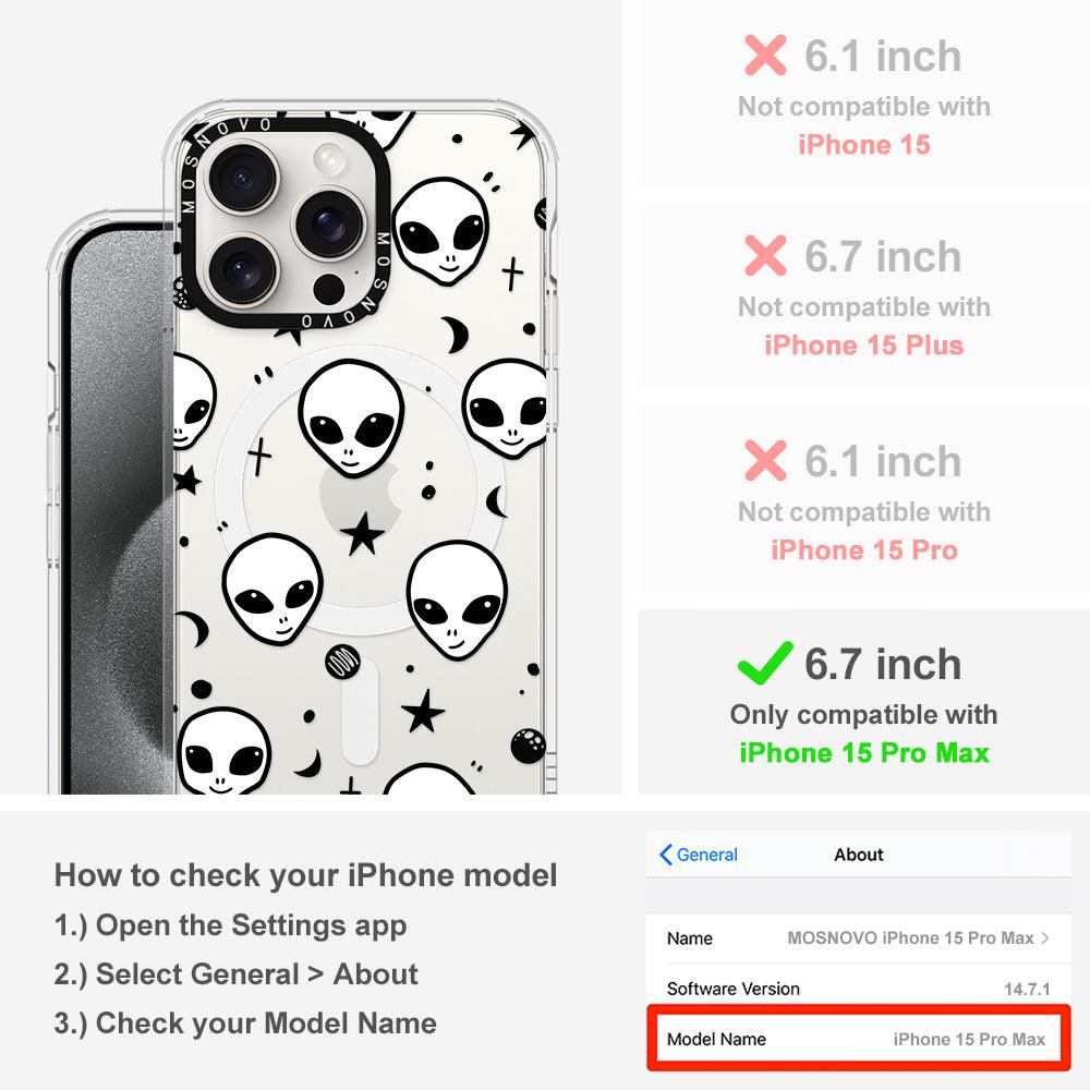 Cute Alien Phone Case - iPhone 15 Pro Max Case - MOSNOVO