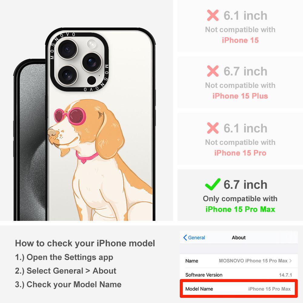 Cute Beagle Phone Case - iPhone 15 Pro Max Case - MOSNOVO